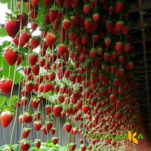 Клубника ампельная Анастасия купить по цене от 370р. в интернет-магазине «Посадика» с доставкой почтой в в Нарьян-Маре и по всей России – [изображение №1].